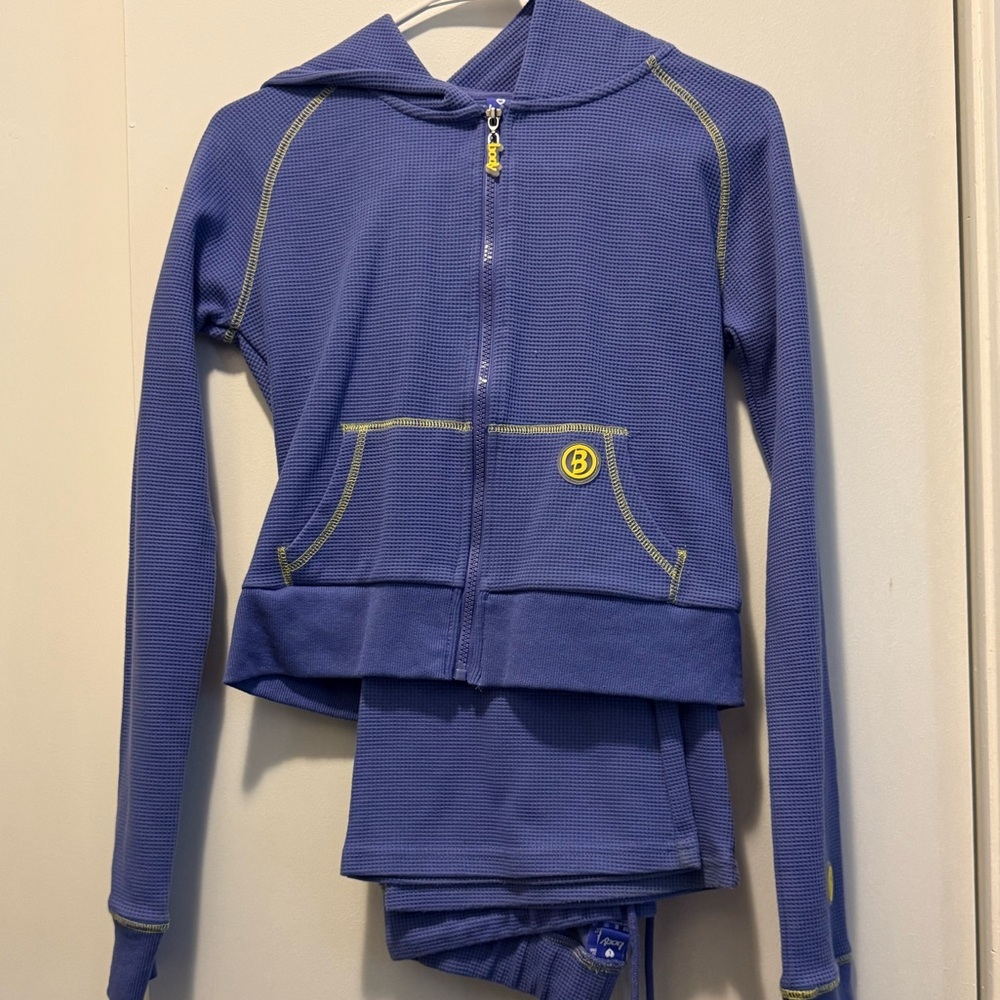 Body by Raven Tracy Waffle Knit Set (Periwinkle/Yellow)